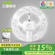 三雄極光 LED吸頂燈改造燈盤節(jié)能燈泡替換燈條貼片 照明燈飾燈具光源模組 佳亮2 24W 6500K 圓形雙排 RA97