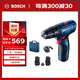 博世（BOSCH）電鉆鉆墻打孔多功能家用電動螺絲刀GSB120雙電版12V鋰電