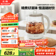 北鼎【無膠水】養(yǎng)生壺中藥壺多功能養(yǎng)生壺迷你玻璃煮茶器煮茶壺燕窩銀耳1.5L K123本白色