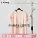 藍地短袖t恤女2025夏季新款簡(jiǎn)約純色百搭打底衫圓領(lǐng)半袖上 肉桂粉 XL