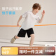 ASK JUNIOR男童運動(dòng)套裝夏季兒童薄款快干T恤+短褲中大童網(wǎng)球服兩件套  170