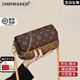 CHARFMX&KIEZH輕奢CK包包女款2026年單肩包女士斜挎包印花手機包情人節新年禮物 咖色Coffee【禮盒裝送女友老婆】 ck風(fēng)時(shí)尚百搭通勤小眾實(shí)用