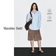 Massimo Dutti秋季新品2025女裝 都市簡(jiǎn)約通勤風(fēng)基礎(chǔ)款純棉府綢襯衫 05111911 淺藍(lán)色 XS (165/84A)尺碼偏大