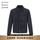 雨果博斯（HUGO BOSS）25秋冬新品 男士black系列絨面山羊皮革皮衣夾克外套男裝50543204 404 深藍(lán)色 48 /m