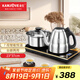 金灶（KAMJOVE）手柄全自動上水電熱水壺保溫一體燒水壺泡茶專用電茶爐整套茶具F6 【無塵加水 臺嵌兩用】23*37cm