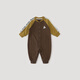 巴厘小豬寶寶秋裝男寶秋冬衛衣哈衣春秋連體衣超洋氣炸街衣服嬰兒外出服 巧克力棕 90cm