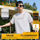 卡賓（CABBEEN）【高周波logo】男裝 漸變網(wǎng)點印花T恤2025年夏季新款短袖百搭 漂白色02（舒適版型） L /175/50