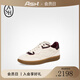 ASH女鞋2025秋季新款SHAKE真皮德訓(xùn)鞋女厚底百搭舒適系帶休閑鞋潮 白紅色 37