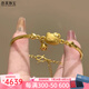 悠萊黃金Kitty貓鈴鐺手鐲鏈女999足金KT貓手鐲3D硬金小紅書同款送女友 KT貓鈴鐺手鐲 約5.4g