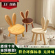 兒童實(shí)木可愛(ài)動(dòng)物凳子家用靠背小凳子卡通椅子兒童換鞋凳寶寶矮凳 標準款原木色-小米方凳24*24*24cm 進(jìn)口橡膠木