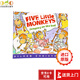 英文原版繪本 Five Little Monkeys Jumping on the Bed 五只小猴子 送音頻