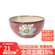 玉泉 韓式手繪碗碟米飯碗單個(gè)大面碗陶瓷餐具家用 韓式6英寸面碗紅色