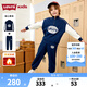 Levi's 李維斯童裝男童衛(wèi)衣+長褲2件套冬季新款加絨保暖兒童套裝 深靛藍(lán) 160 /76 【建議身高152-158cm】