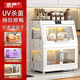 京嚴(yán)消毒碗柜家用消毒柜臺(tái)式桌面餐具消毒烘干一體機(jī)收納柜廚房消毒機(jī) 雙層款【消毒烘干一體機(jī)】碗柜 新升級(jí)大容量