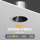 FLKL全光譜led防眩射燈小山丘嵌入式開(kāi)孔7.5無(wú)主燈照明客廳洗墻燈 黑杯防眩10W中性光-6000K-75開(kāi)孔