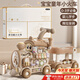 班迪萌（BANDIMENG）嬰兒學(xué)步車(chē)小火車(chē)推車(chē)兒童玩具0-1-3歲手推車(chē)一歲寶寶生日禮物 奶咖色五合一多功能學(xué)步火車(chē) 學(xué)步車(chē)嬰兒2025款新生兒見(jiàn)面禮實(shí)用高端