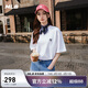 MLB短袖男女情侶純色簡(jiǎn)約休閑圓領(lǐng)T恤25春季新款3ATSB0253-50WHS-M