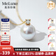 meluxe戴妃 18K金愛(ài)迪生珍珠項鏈吊墜淡水珍珠耳飾鉆石耳釘 生日禮物 【S925銀黃】11-12mm副石鋯石