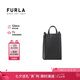 芙拉（FURLA）MIA STELLA系列時尚皮革迷你女士單肩斜挎包黑色 【七夕禮物】