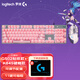 羅技（Logitech）G502 HERO+K845 電競游戲鼠標 G502HERO阿貍貼紙款鼠標 K845有線(xiàn)機械鍵盤(pán) 游戲鍵鼠套裝 K845青軸+G502H+櫻花粉鍵帽+貼紙+鼠標墊