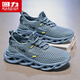 回力男鞋運動鞋2025夏季男士鏤空網(wǎng)面涉水鞋透氣休閑涼鞋子 灰藍色 42