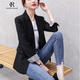 clotho Rennie品牌女裝黑色小西裝外套女2025春秋新款韓版氣質(zhì)休閑小個子西服 黑色 M