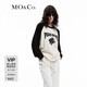 MO&Co.春秋美式復(fù)古寬松毛衣紅色摩安珂 米白色 S 160
