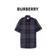 BURBERRY博柏利巴寶莉夏季新款男運動(dòng)潮流短袖襯衫80929391 海軍藍 2XL