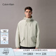 Calvin KleinJeans25早秋新款男士戶外潮流ck休閑跑步運(yùn)動(dòng)連帽外套4RC506G PDJ-玄月灰 L