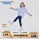 Skechers斯凱奇童裝女童緊身長褲兒童秋冬加絨戶外運(yùn)動(dòng)休閑褲L424G028 藏青色/002Z 130 cm