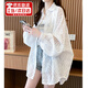 CEENIU透氣薄款防曬衣女2025新款夏季寬松韓版速干防曬百搭洋氣襯衫外套 白色 M 【適合80-115斤】