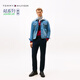TOMMY HILFIGER【輕彈感】秋冬男裝潮流多色通勤微彈商務(wù)直筒西褲休閑長(cháng)褲 藏青色FAP -直筒版-正常拍 33 （2.6尺）