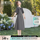 絲柏舍假兩件連衣裙2025夏裝新款女裝休閑工裝風(fēng)圓領(lǐng)A字中長裙