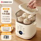 志高2025新款煮蛋器蒸蛋器多功能自動(dòng)斷電家用小型煮雞蛋早餐神器蒸煮一體機預約定時(shí)七夕禮物 雙層 帶蒸碗