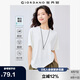 佐丹奴抗皺保型T恤女易打理垂感圓領(lǐng)寬袖口短袖上衣13325237
