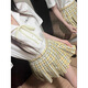 皓娥 學(xué)院風(fēng)JK制服格裙套裝女春夏百搭短袖上衣刺繡襯衫百褶裙半身裙 套裝【短袖襯衫+格裙+領(lǐng)帶】 M 建議:90-100斤
