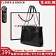 CLEVER KNOCK品牌CK包包女款輕奢女士單肩包百搭腋下托特包新款情人節(jié)七夕禮物 黑色【送女友送老婆送媽媽】