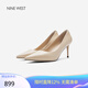 NINE WEST/玖熙高跟鞋尖頭單鞋細(xì)跟職業(yè)百搭女鞋 NF501029KK 裸粉37