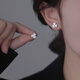 戚小米s999純銀三葉草耳釘女小眾設計閃鉆耳環(huán)養耳洞洗睡免摘銀耳飾閨蜜 幸運三葉草耳釘【足銀999】