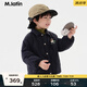 馬·拉?。∕.Latin）/童裝兒童羽絨服冬新款男小童印花翻領輕薄羽絨服 藏青 110 cm