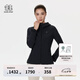 KOLON SPORT/可隆軟殼夾克 女子防風(fēng)防潑水耐磨連帽戶外運(yùn)動(dòng)休閑外套 LKJK5SN060-BK 黑色 M 165/88A