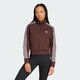阿迪達斯 （adidas）三葉草系列 女 KNITTED TOP 針織外套 IN6061 深棕  M 