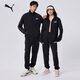 彪馬（PUMA）經(jīng)典百搭輕便運(yùn)動(dòng)套裝男子撞色立領(lǐng)休閑外套長(zhǎng)褲849543 黑色-01 XXL(上裝190/108A下裝：190/86A)