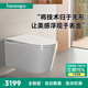 hansrapo德國漢斯壁掛式智能馬桶虹吸式水電隱藏免入墻懸空極簡家用坐便器 「全智能」 自動(dòng)+泡沫防濺+沖洗
