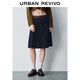 UR2025秋季新款女裝復古休閑腰帶棉質(zhì)牛仔半裙UYU850109