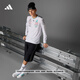 adidas梅賽德斯AMG馬石油F1車隊長袖T恤男裝阿迪達(dá)斯官方JX5797 白/黑色     5XL