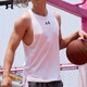 安德瑪（UNDERARMOUR）春夏Baseline男子針織干爽籃球運動(dòng)背心1361901白色100 L