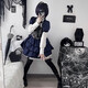 元族益寶王國六花服夏季全套中二病也要談戀愛服小鳥游六花卡通周邊 套裝+襪子眼罩+假發(fā)+裙撐+鞋(備 XS