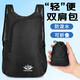 SUOLUOMEN戶(hù)外折疊雙肩包超輕便攜旅行包男女登山包騎行運動(dòng)背包輕薄皮膚包 黑色