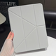 倪爾克iPad12/11保護殼3+Y型折疊2025新款iPadAir7/6保護套亞克力Pro11寸防彎帶筆槽蘋(píng)果第10代高透硬殼 高級灰【3+Y型折疊】贈鋼化膜+觸屏筆 iPadAir8/7/6/5/4【11英寸】